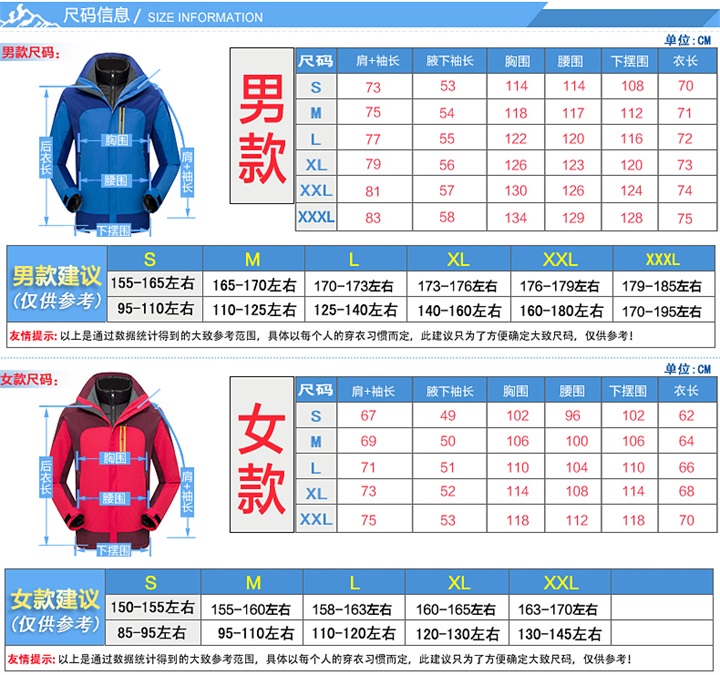 高檔羽絨內膽沖鋒衣--12色可選(圖7)